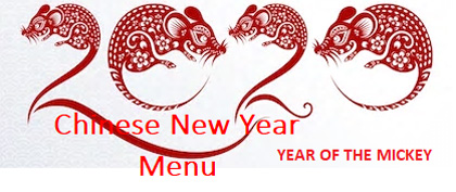 Chinese New Year Menu