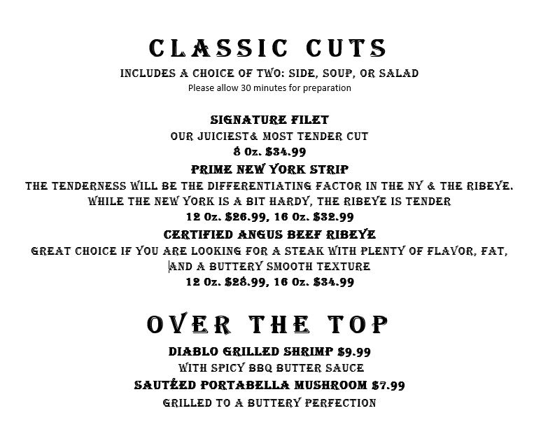 Classic Cuts: Steaks