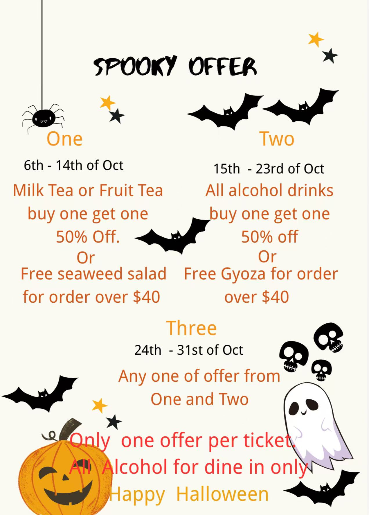 🎃 Halloween Special Offers