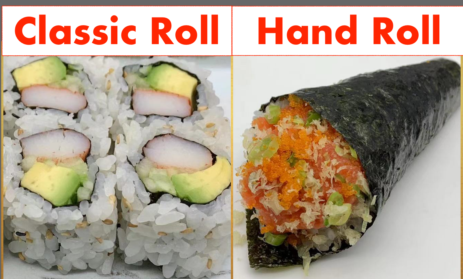 Cooked Classic Rolls & Hand Rolls
