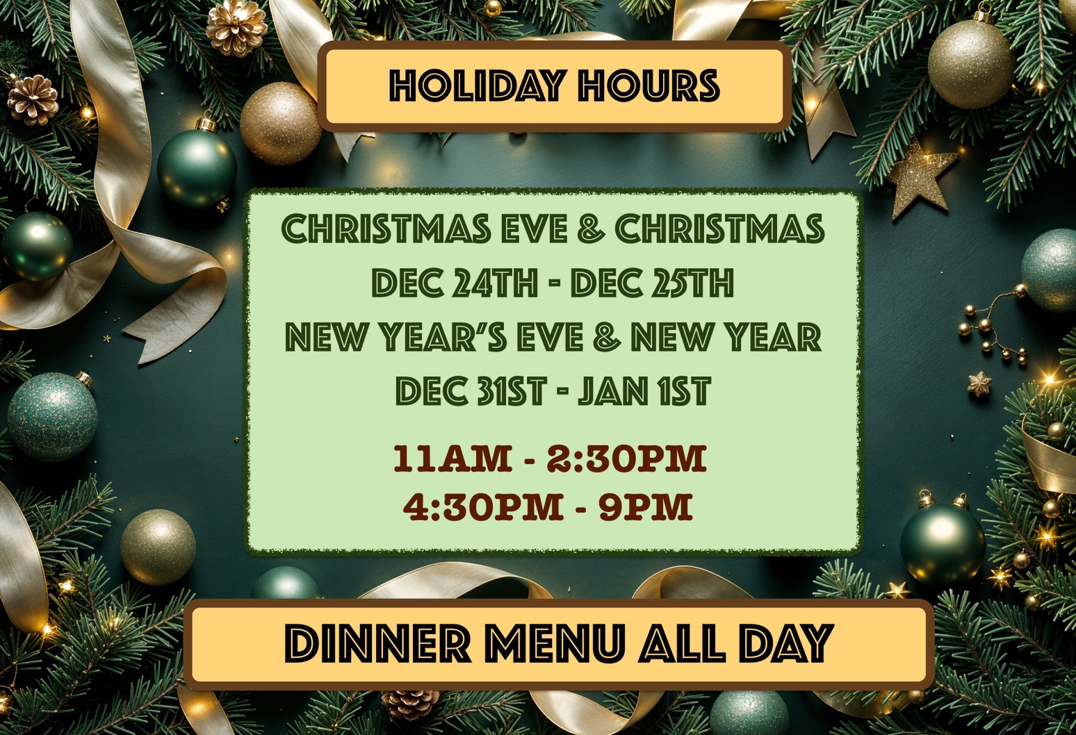 holiday hour