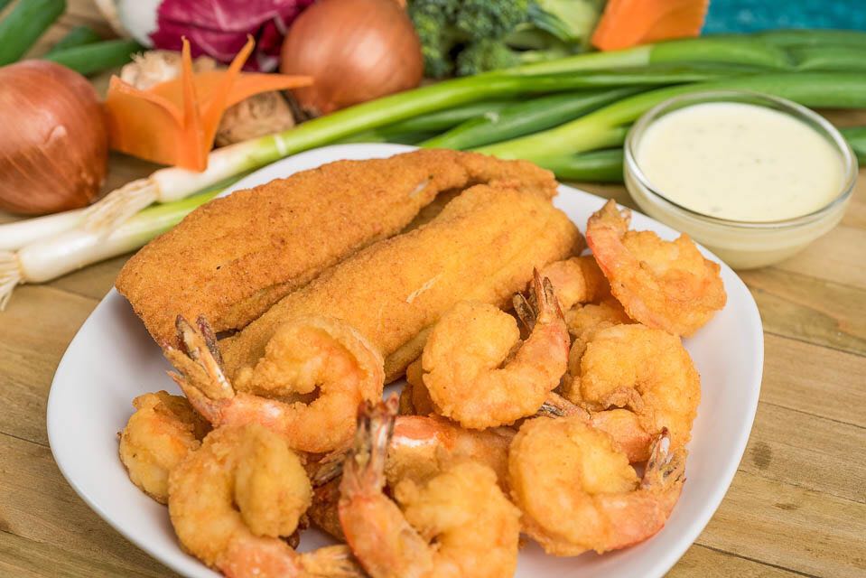 Tony's Express Restaurant Martinez H3. 12 Large Fried Shrimps & 2